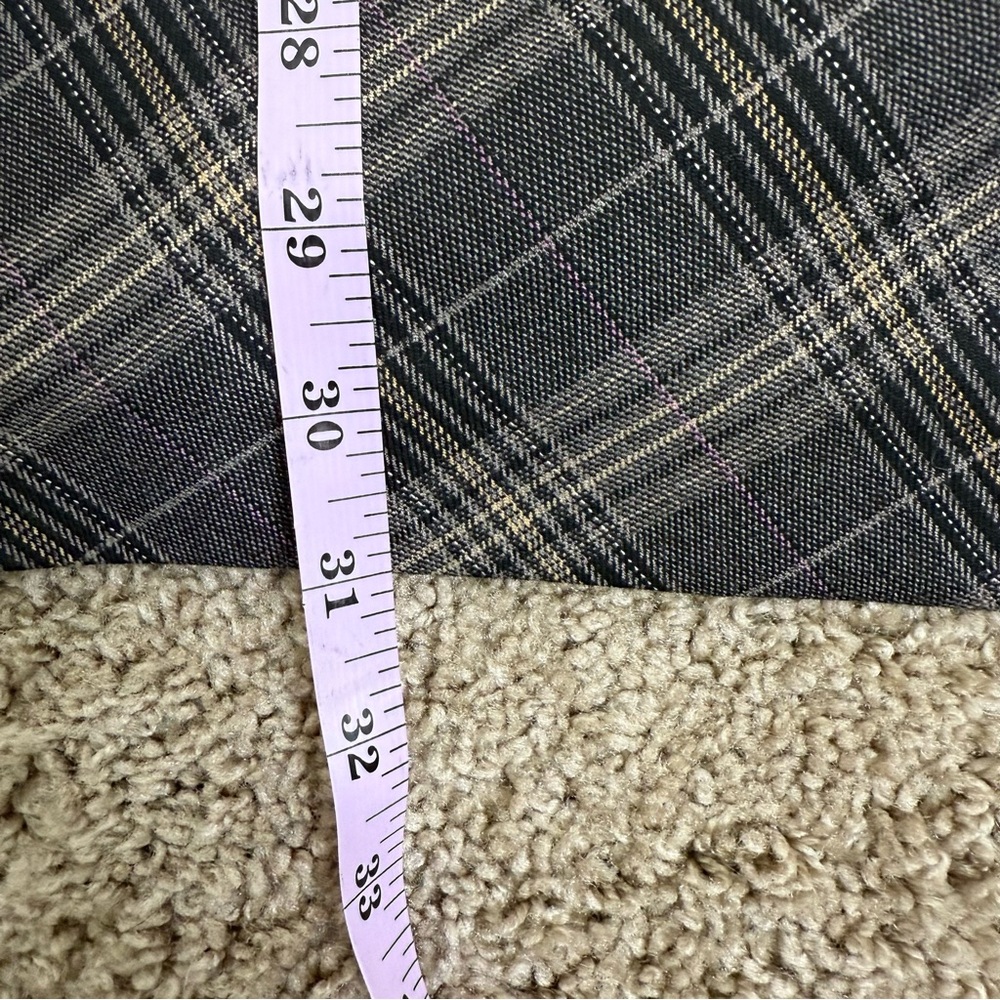 Black Halo One Shoulder Plaid Mini Jackie Dress Size 2 Multi Color PTP: 15” - Picture 14 of 16